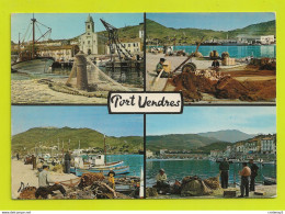 66 PORT VENDRES 4 Vues Filets De Pêche Pêcheurs Bateaux Cargo N°362 édition Paul Goudin En 1973 - Port Vendres