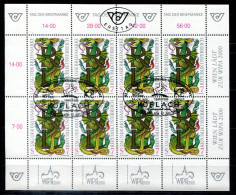 ÖSTERREICH 2260 KB FD Spec.canc. - Tag Der Briefmarke, Day Of The Stamp Stamp, Jour Du Timbre  - AUSTRIA / L'AUTRICHE - Blokken & Velletjes