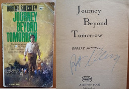 C1 Robert SHECKLEY Journey Beyond Tomorrow EO Signet 1962 Envoi DEDICACE Signed PORT INCLUS France - Autographed