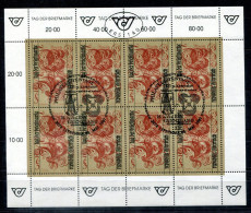 ÖSTERREICH 2032 KB FD Spec.canc. - Tag Der Briefmarke, Day Of The Stamp, Jour Du Timbre - AUSTRIA / L'AUTRICHE - Blocchi & Fogli