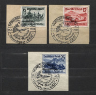 Deutsches Reich # 695-7 Nürburgring-Rennen Überdruckserie Sonderstempel Briefstücke - Ungebraucht