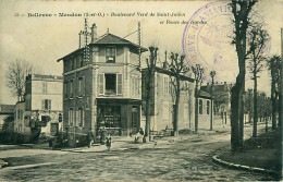 Cpa BELLEVUE MEUDON 92 Boulevard Verd De Saint Julien Et Route Des Gardes ( Magasin Aujourd'hui APEI ) - Other & Unclassified