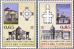 224330 MNH VATICANO 2008 500 ANIVERSARIO DE ANDREA PALLADIO - Unused Stamps