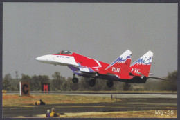 Inde India 2007 Mint Postcard Bangalore Air Show MIG 35, Aircraft, Airplane, Aeroplane, Russia - Indien