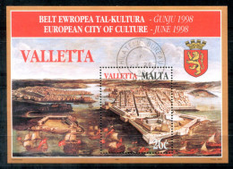 MALTA Block 16, Bl.16 Canc. - Valetta, City Of Culture - MALTE - Malta