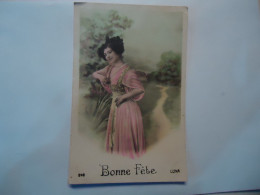 FRANCE  POSTCARDS WOMENS  1911  STAMPS - Autres & Non Classés