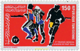 27761 MNH TUNEZ 1977 1 TORNEO JUVENIL DE FUTBOL - Tunisie (1956-...)