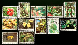 1977 COMORES N 6 A 17 - TIMBRE TAXE -FLEURS ET FRUITS - OBLITERE - Isole Comore (1975-...)