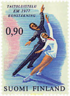 65333 MNH FINLANDIA 1977 CAMPEONATOS DE EUROPA DE PATINAJE ARTISTICO - Nuevos