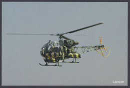 Inde India 2007 Mint Postcard Bangalore Air Show Italian Military Helicopter, Aircraft - Inde