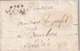 LETTRE. 2 JANV 1817. P.79.P. / St GILLES/SUR VIC. VENDEE. POUR BOURBON - 1801-1848: Précurseurs XIX