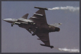 Inde India 2007 Mint Postcard Bangalore Air Show SAAB Gripen, Aircraft, Airplane, Aeroplane, Fighter Jet - Indien