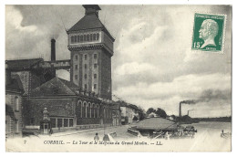 91  Corbeil  Essonnes  - A Tour Et Le Magasin Du Grand E Moulin - Corbeil Essonnes