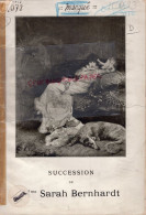 75- PARIS- RARE CATALOGUE TABLEAUX AQUARELLES BIJOUX THEATRE SARAH BERNHARDT-GALERIE GEORGES PETIT 8 RUE DE SEZE -1923 - Historical Documents