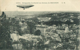 Cpa MEUDON 92 Dirigeable évoluant Au Dessus De MEUDON - Other & Unclassified