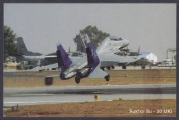 Inde India 2007 Mint Postcard Bangalore Air Show Sukhoi Su-30 MKI, Indian Air Force, Aircraft, Aeroplane, Airplane, Jet - Indien