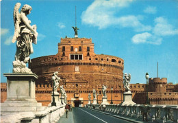 ITALIE - Roma - Pont Et Château Saint Ange - Animé - Vue Générale - Statues - Carte Postale - Castel Sant'Angelo