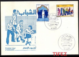 FDC/Année 1990-N°980/981 : Jeunesse Algérienne () - Algerije (1962-...)