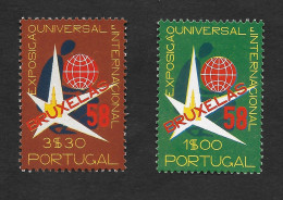 Portugal Expo 1958 Bruxelles Brussels **  CE 833-4 Des. Almada Negreiros - 1958 – Bruselas (Bélgica)