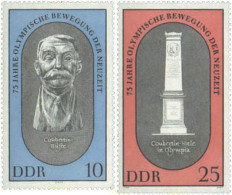 64539 MNH ALEMANIA DEMOCRATICA 1969 75 ANIVERSARIO DE LOS JUEGOS OLIMPICOS MODERNOS - Unused Stamps