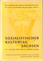 1948, Sonderkarte "Sozialiszischer Kulturtag" Mit 12 Pf. Handstempel "14 Dresden" - Storia Postale