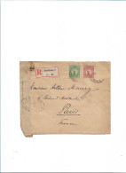 Entier Postal Norvège France 1915  Enveloppe  Adressée à Arthur Maury  2 Cachets De Cire Au Dos - Collezioni