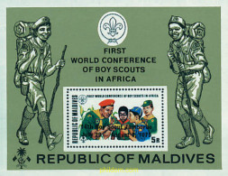 38331 MNH MALDIVAS 1975 14 JAMBOREE MUNDIAL EN NORUEGA - Maldives (1965-...)