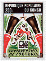 73294 MNH CONGO 1974 COPA DEL MUNDO DE FUTBOL. ALEMANIA-74 - Nuevas/fijasellos