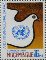 31682 MNH MOZAMBIQUE 1986 AÑO INTERNACIONAL DE LA PAZ - Mozambico