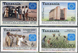 45730 MNH TANZANIA 1987 20 ANIVERSARIO DE LA BANCA NACIONAL - Tanzania (1964-...)