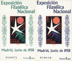 84402 MNH ESPAÑA 1958 EXPOSICION FILATELICA NACIONAL - Neufs