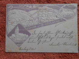 AK Gruss Aus  Sonneberg Relief 1901 Stempel Zug Coburg- Lauscha - Sonneberg