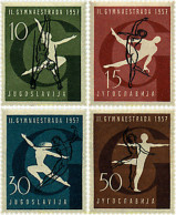 67152 MNH YUGOSLAVIA 1957 2 JUEGOS GIMNASTICOS EN ZAGREB - Ongebruikt