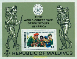 38331 MNH MALDIVAS 1975 14 JAMBOREE MUNDIAL EN NORUEGA - Maldiven (1965-...)