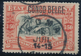 BELGIAN CONGO 1909 ISSUE COB 47 PLATE POSITION 1 USED - Gebraucht