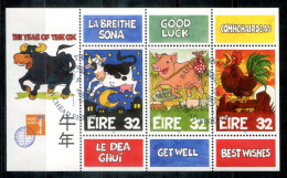 IRLAND Block 21, Bl.21 Canc. - Chines.Jahr Des Ochsen, Year Of The Ox, Année Du Buffle - IRELAND / IRLANDE - Blocs-feuillets