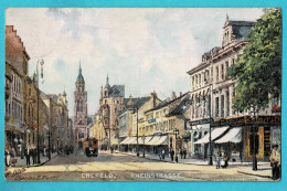 * Crefeld A. Rhein - Krefeld (Nordrhein Westfalen - Deutschland) * (Raphael Tuck Oilette 692) Rheinstrasse, Tram Vicinal - Krefeld