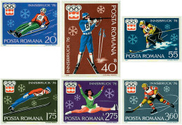 71624 MNH RUMANIA 1976 12 JUEGOS OLIMPICOS INVIERNO INNSBRUCK 1976 - Autres & Non Classés