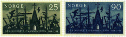 68366 MNH NORUEGA 1964 CENTENARIO DE LA MISION MARINA - Neufs