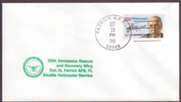 US Space Cover 1989. Atlantis STS-34 Launch. 39th Rescue Recovery Wing - United States