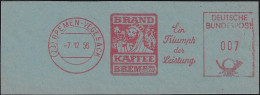 Allemagne 1956. Empreinte De Machine à Affranchir. Café Brand, Brême, Le Triomphe De La Puissance. Dromadaire, Arabe - Other & Unclassified