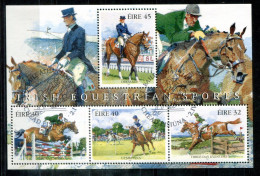 IRLAND Block 27, Bl.27 Canc. - Reitsport, Equestrian, Sport équestre, Pferd, Horse, Cheval   - IRELAND / IRLANDE - Blocchi & Foglietti