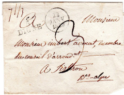 1829  Linéaire 5 DIGNE  Envoyée à SISTERON - Autres & Non Classés