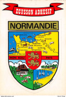 NORMANDIE - Carte Postale Blason écusson Adhésif ( ͡♥ ͜ʖ ͡♥) ♥ - Autres