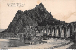 [42] Les Neuf-Ponts Et Le Rocher De Cornillon - Pécheurs à La Ligne Sur Une Rambertoise - Cpa 1922  ( ͡♥ ͜ʖ ͡♥) ♥ - Otros & Sin Clasificación