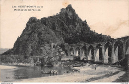 [42] Les Neuf-Ponts Et Le Rocher De Cornillon - Pécheurs à La Ligne Sur Une Rambertoise - Cpa 1922  ( ͡♥ ͜ʖ ͡♥) ♥ - Autres & Non Classés