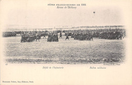 51-BETHENY-FÊTE FRANCO-RUSSE 1901- DEFILE DE L'INFANTERIE - Sonstige & Ohne Zuordnung