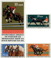 64592 MNH ALEMANIA DEMOCRATICA 1974 CONGRESO INTERNACIONAL DE CRIA DE CABALLOS - Ungebraucht