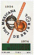 26935 MNH MEXICO 1974 50 ANIVERSARIO DE LA LIGA MEXICANA DE BEISBOL - Mexico