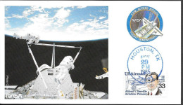 US Space NASA Postcard 1985. Atlantis STS-61B EVA-1 Ross Spring. Houston - USA